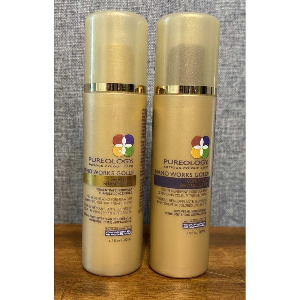 Pureology Nano Works Gold Duo Shampoo & Conditioner 6.8oz Each